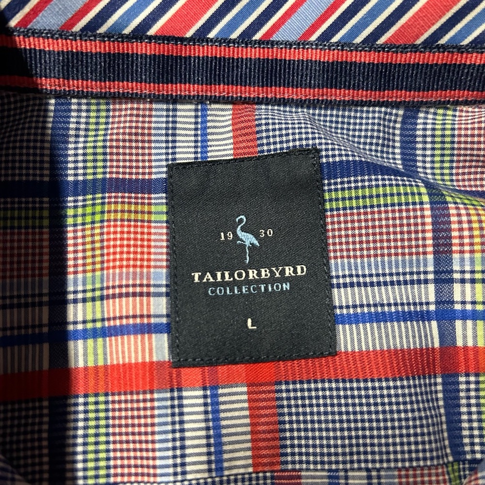 Tailorbyrd collection men’s size large button-down shirt - Picture 7 of 11